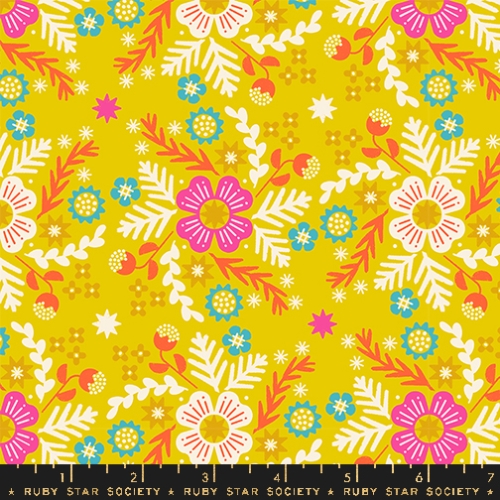 Baumwolle Patchwork - Rashida Coleman Hale - Ruby Star Society - Pivot - Wildflower Golden